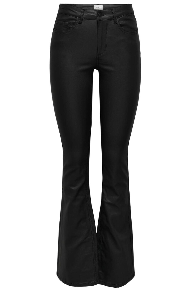 ONLBLUSH MID FLARED COATED PNT NOOS 15310473 BLACK